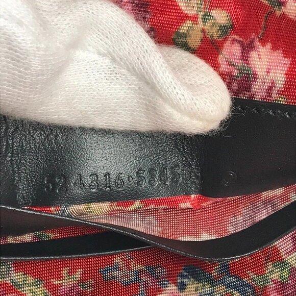 GUCCI 524316 Game List Logo Pouch with strap Clutch bag Black/yellow - Picture 13 of 13